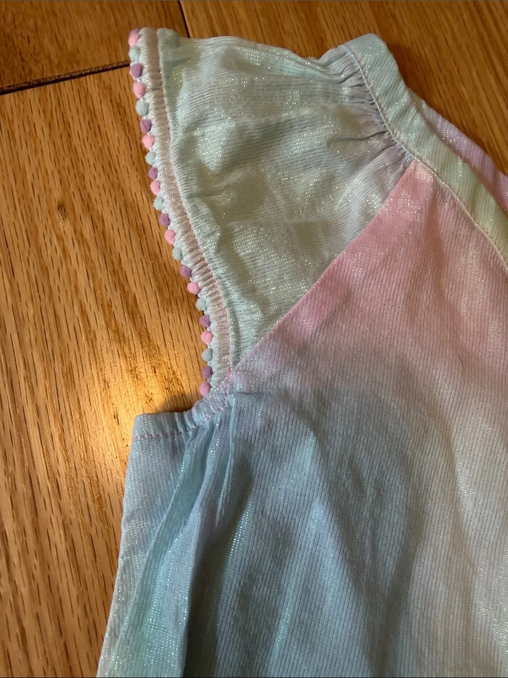 New no Tags Cat & Jack Girls' Shimmery Ombre Swim Coverup - Pink, Yellow, Blue